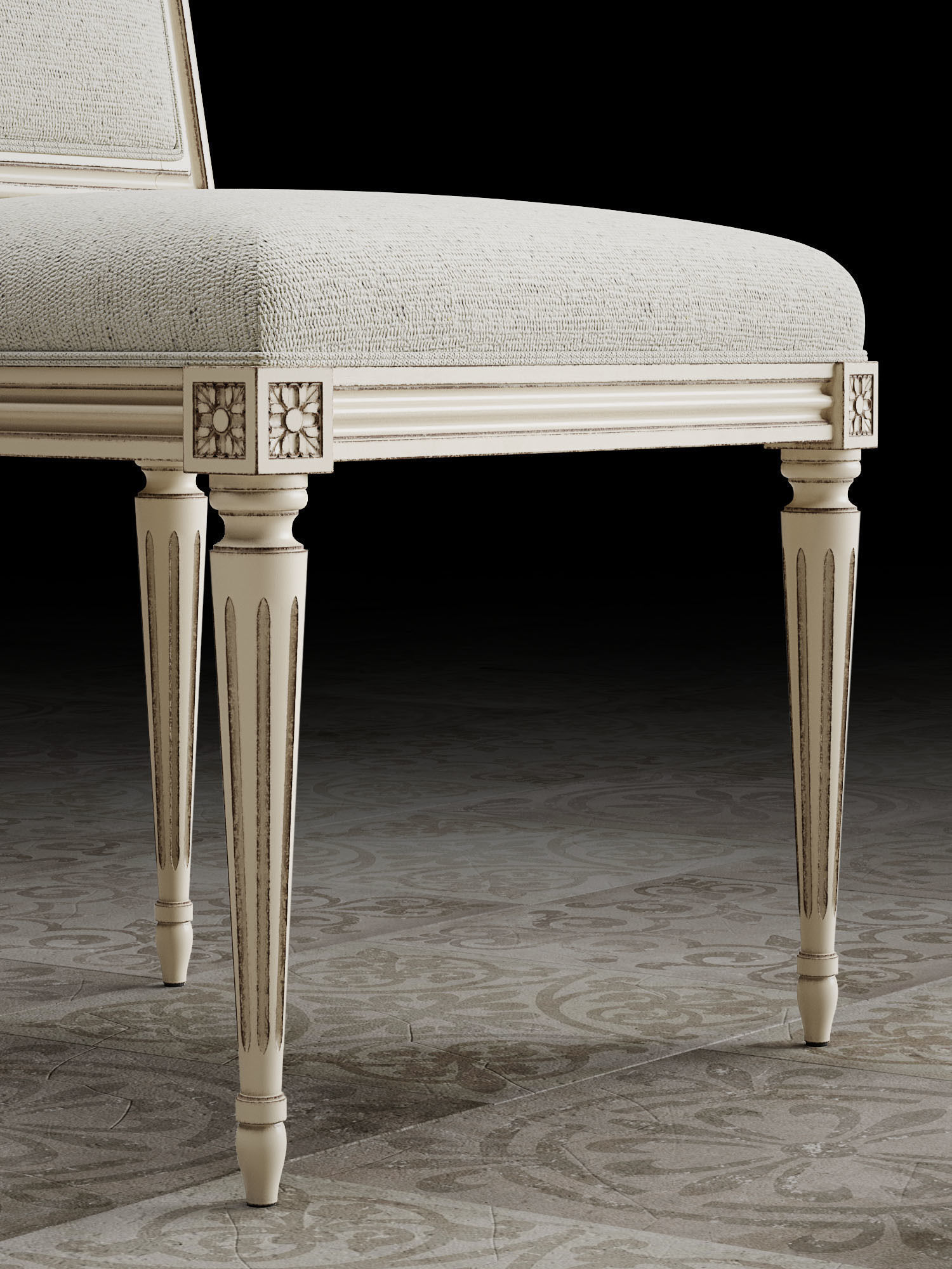 Chairs Louis XVI 3D Model Collection_17