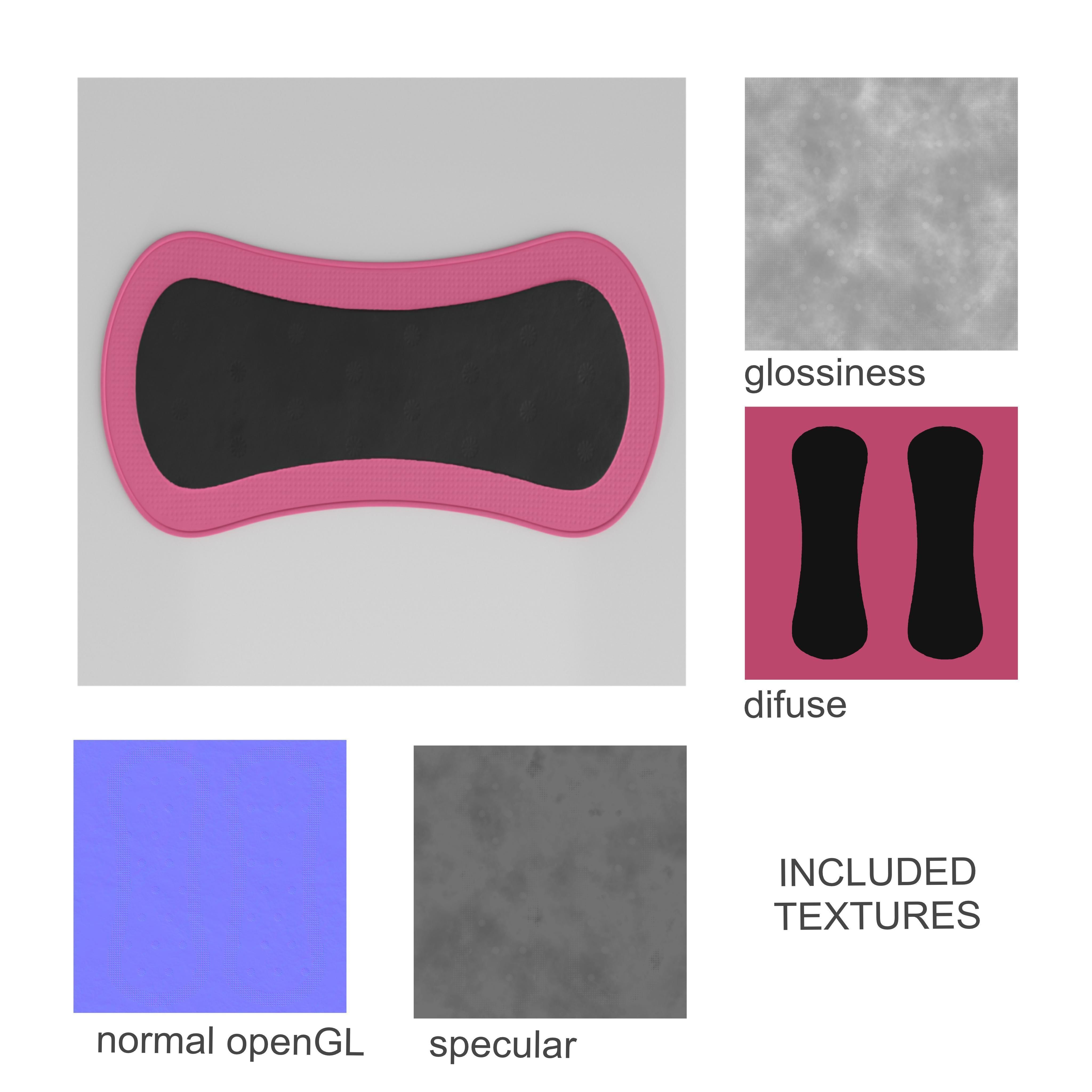 Pantyliner Set box 3D model_17