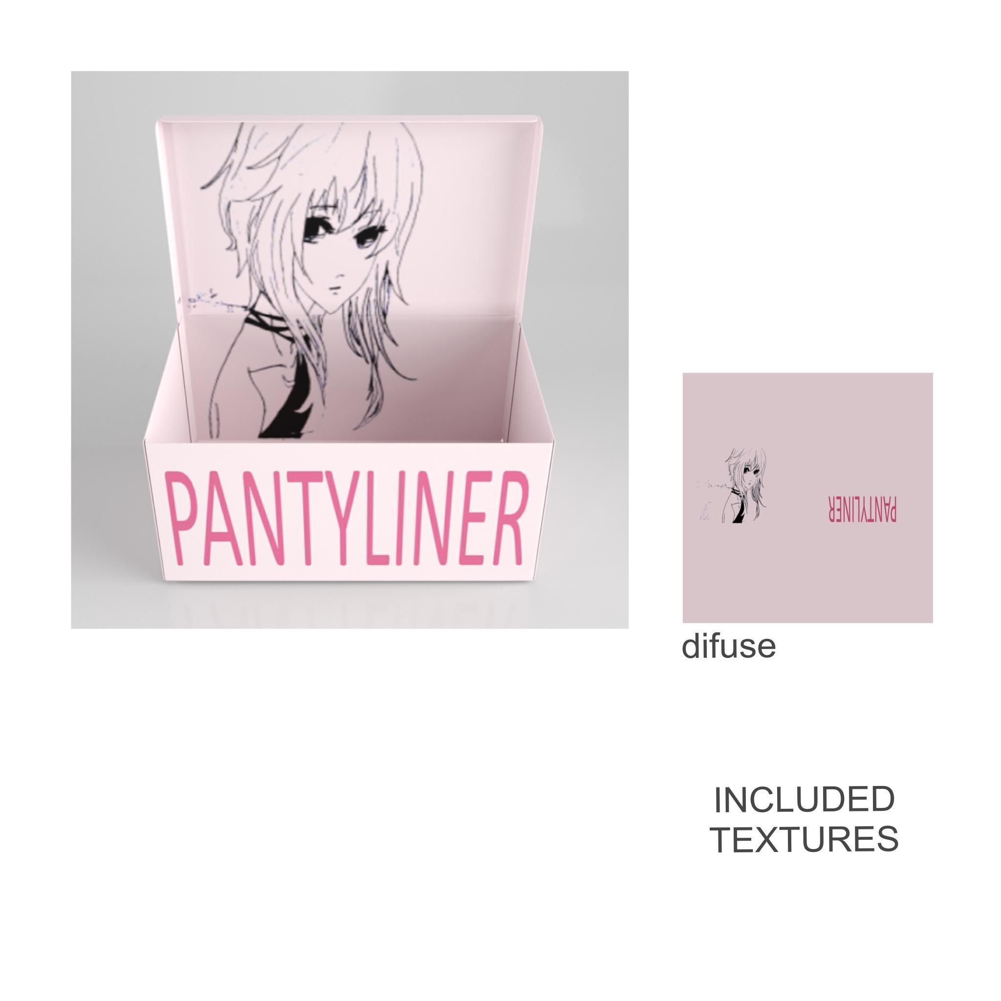 Pantyliner Set box 3D model_25