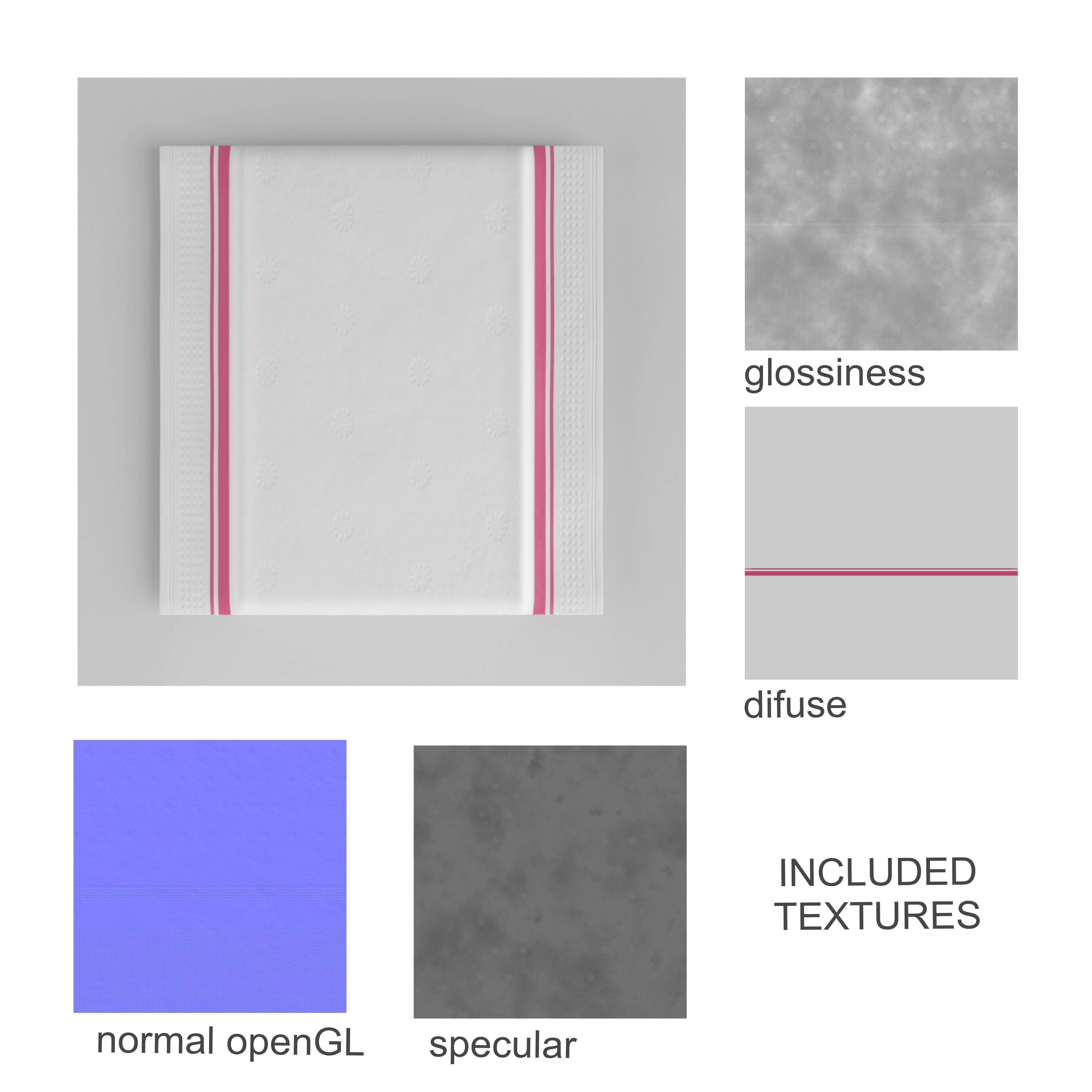 Pantyliner Set box 3D model_19