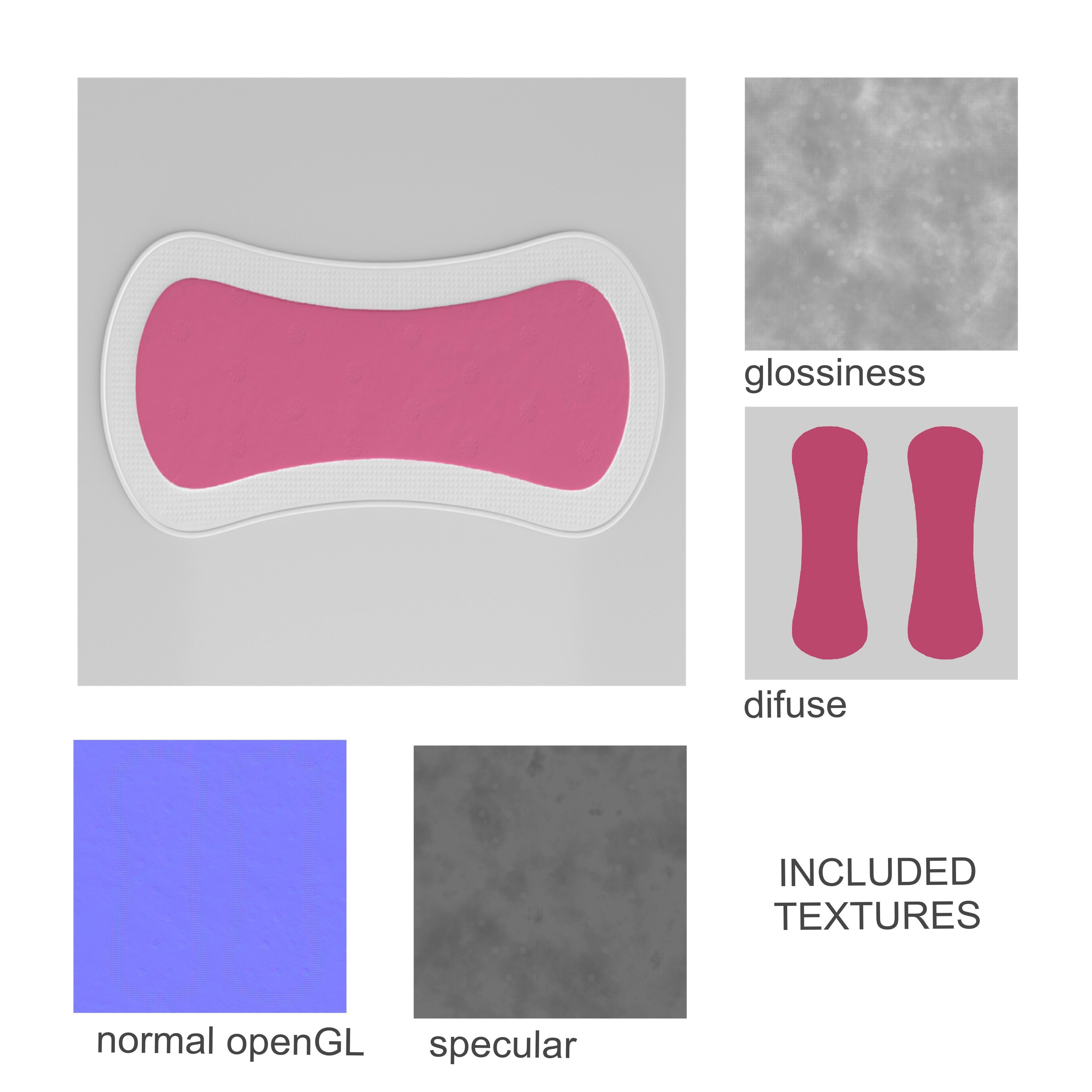 Pantyliner Set box 3D model_18