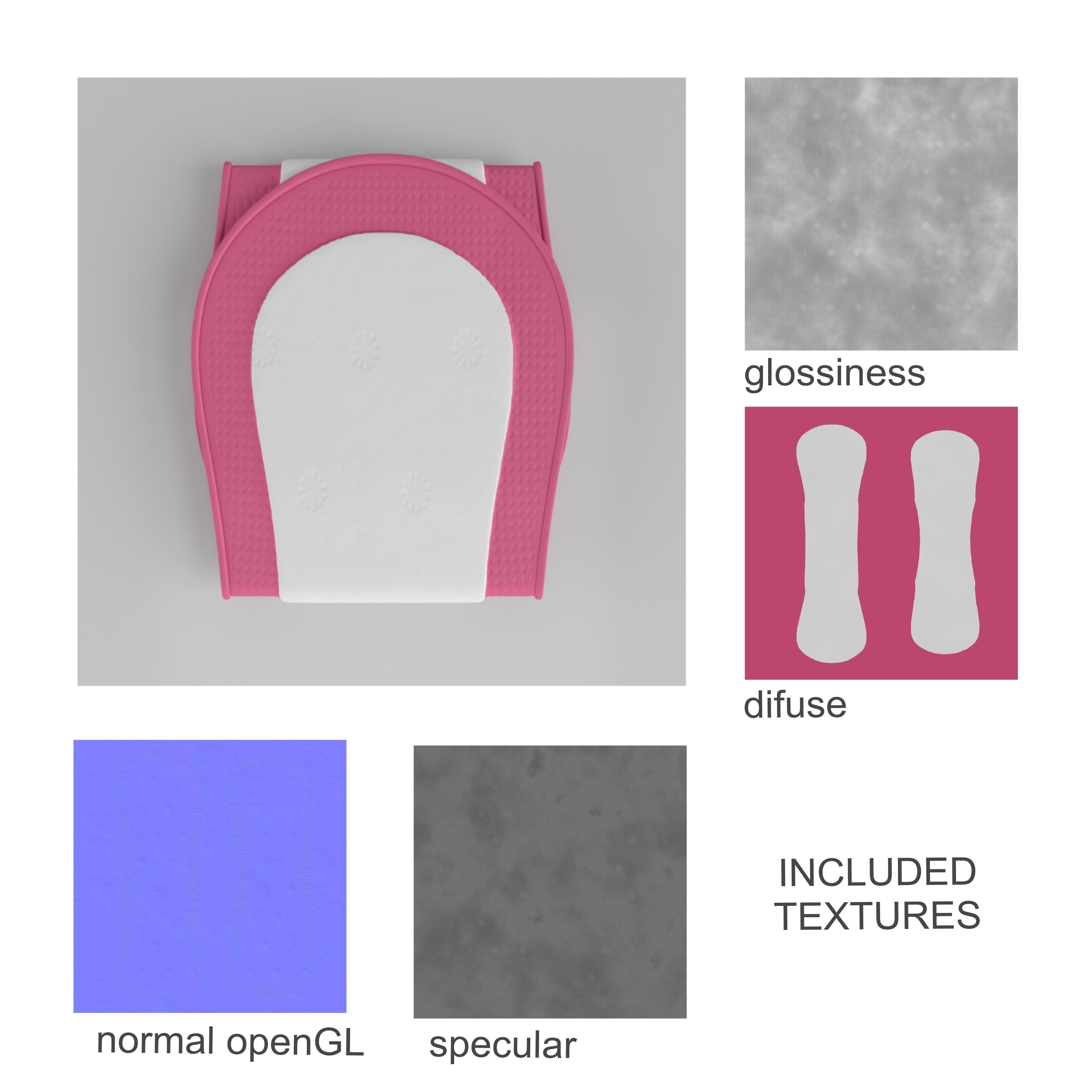 Pantyliner Set box 3D model_13