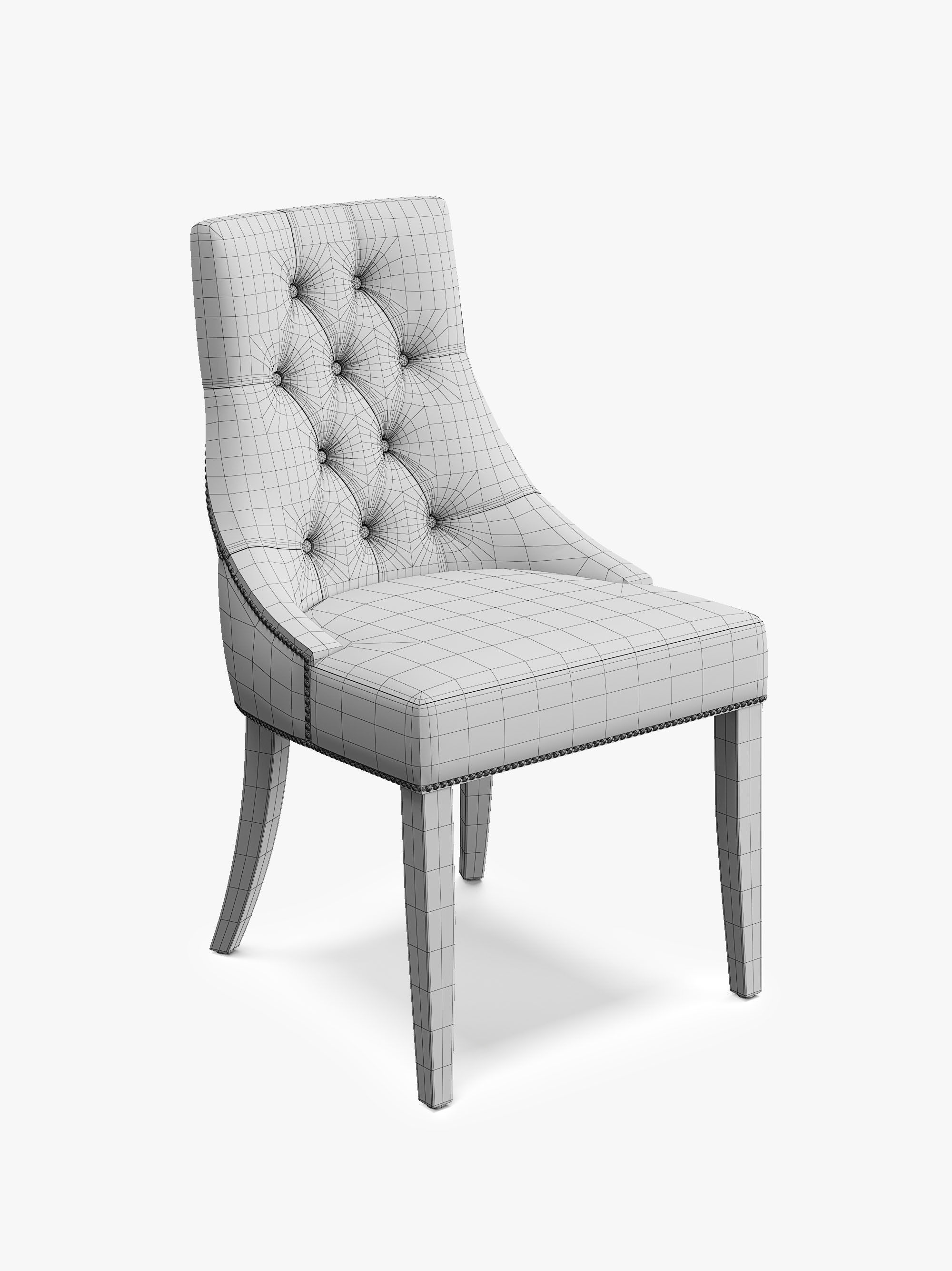 Chairs Dinning 3D Model Collection_5