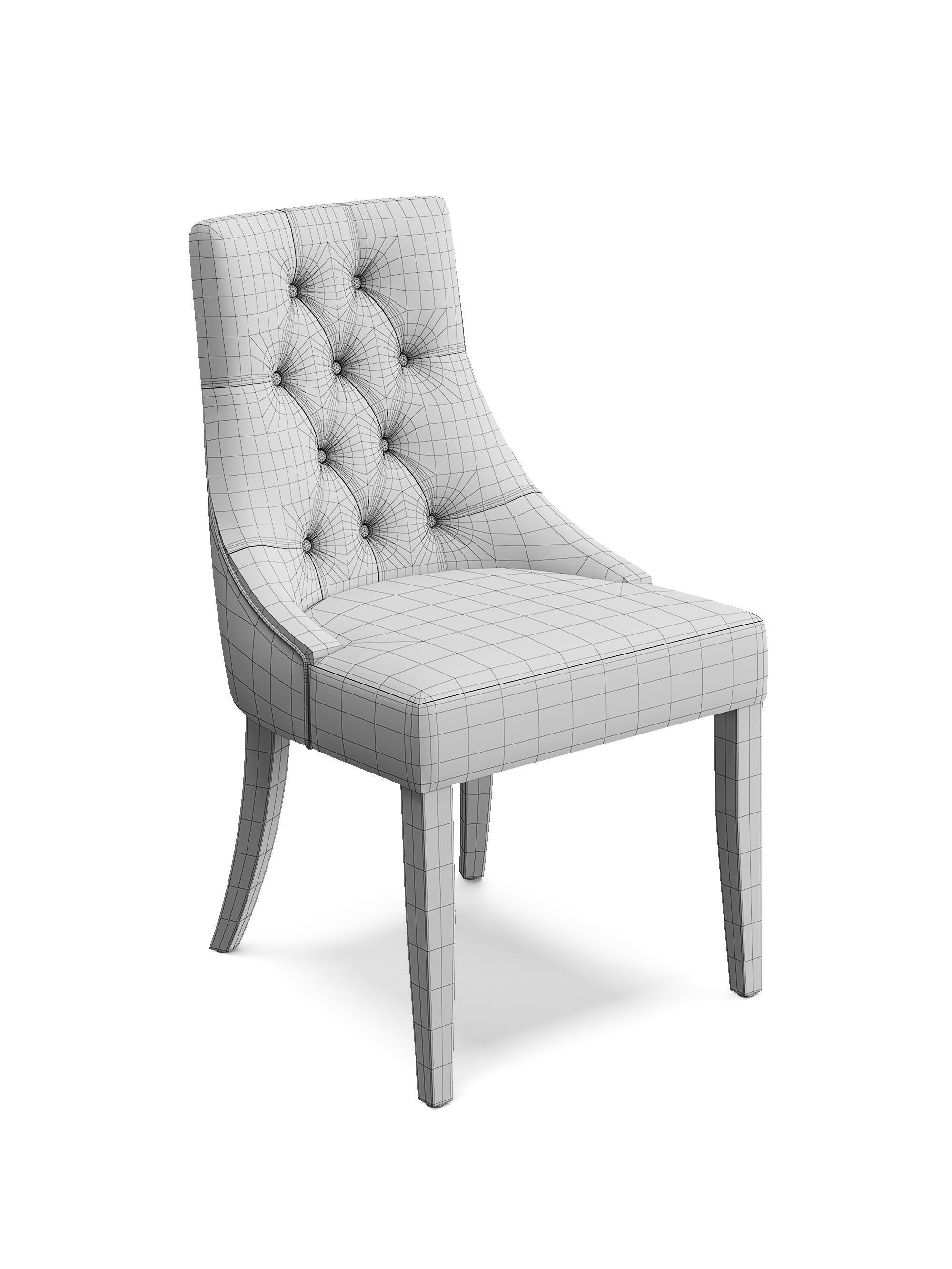 Chairs Dinning 3D Model Collection_2