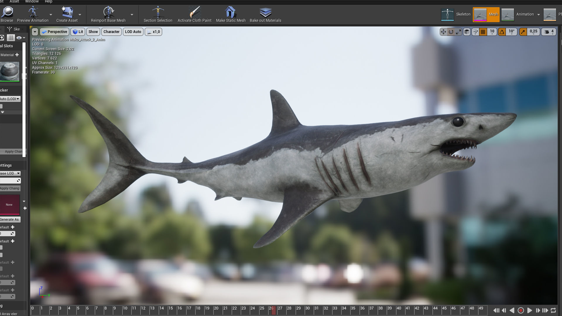 Mako Shark Low-poly 3D model_11