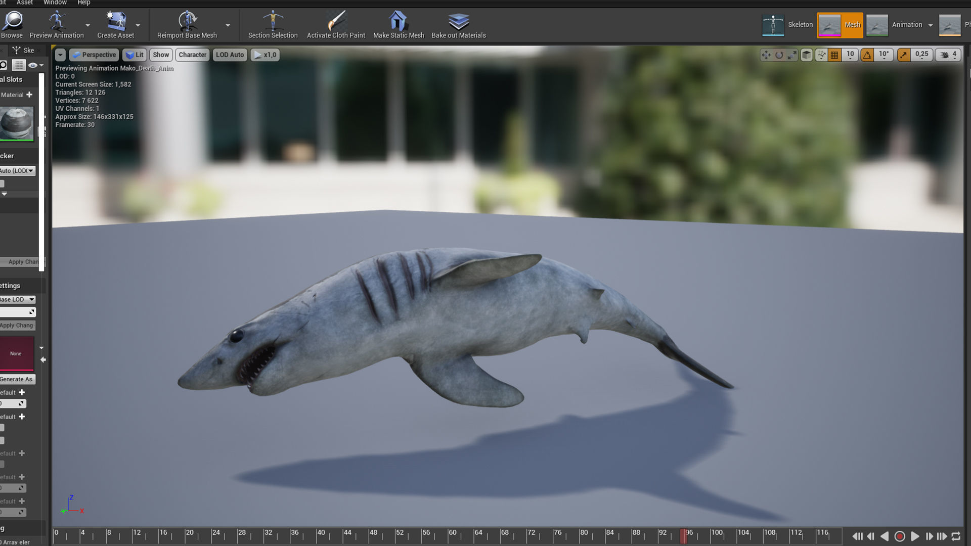 Mako Shark Low-poly 3D model_8