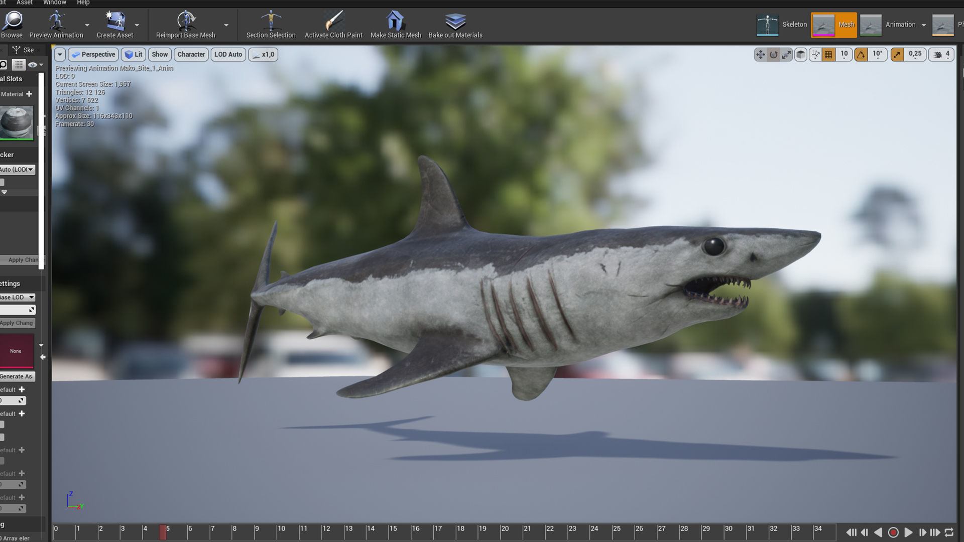Mako Shark Low-poly 3D model_10