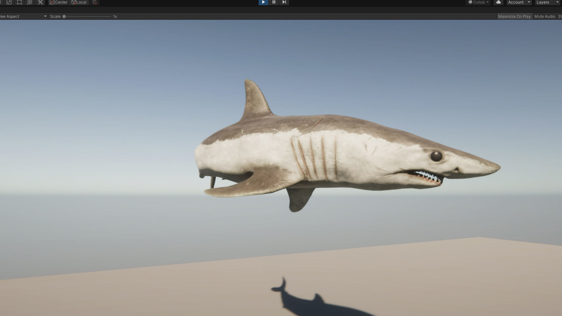 Mako Shark Low-poly 3D model_17