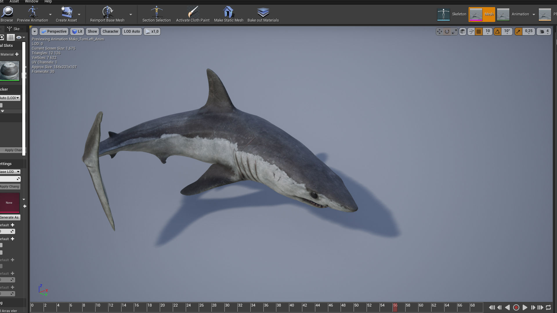 Mako Shark Low-poly 3D model_4