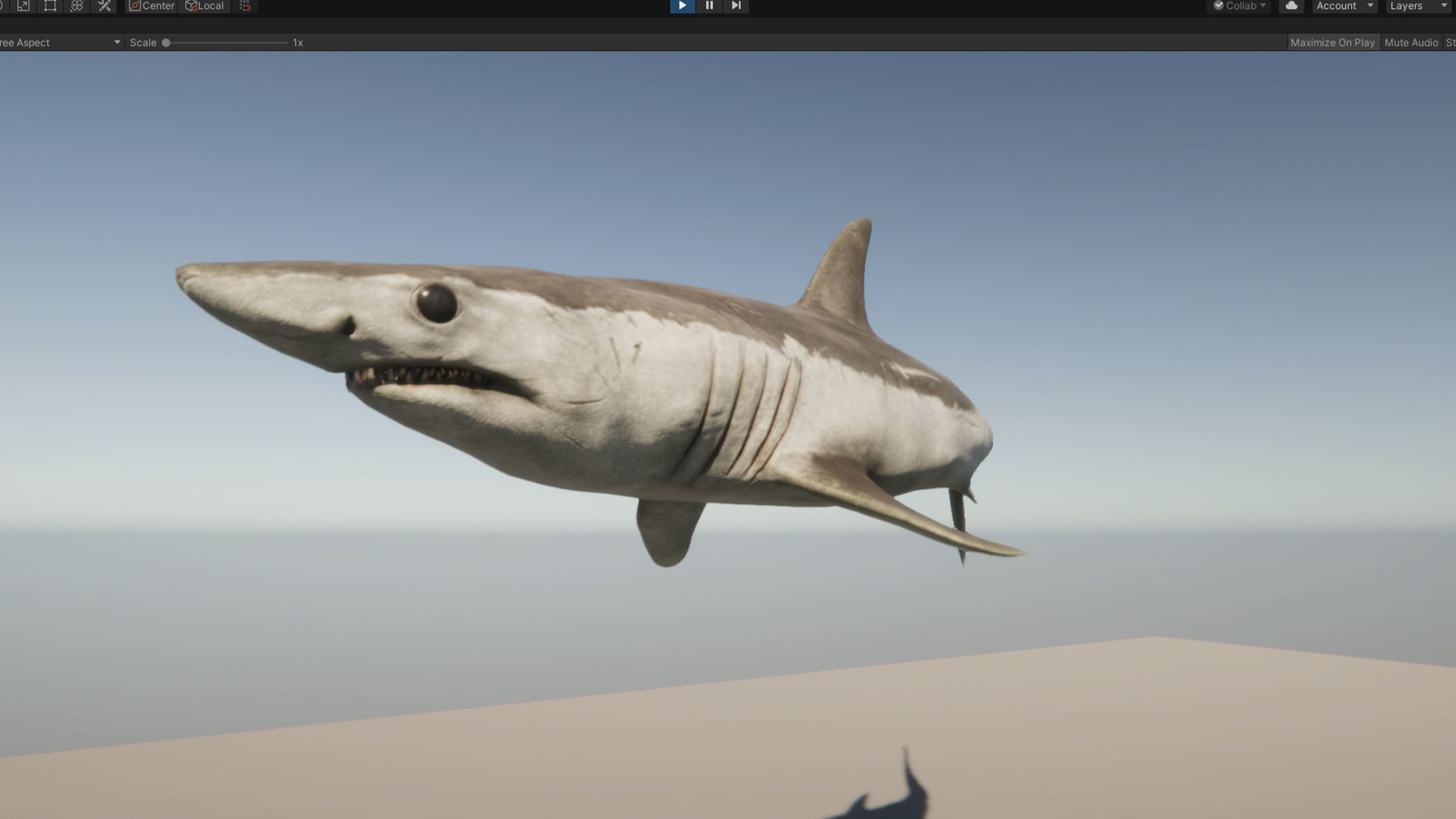 Mako Shark Low-poly 3D model_16