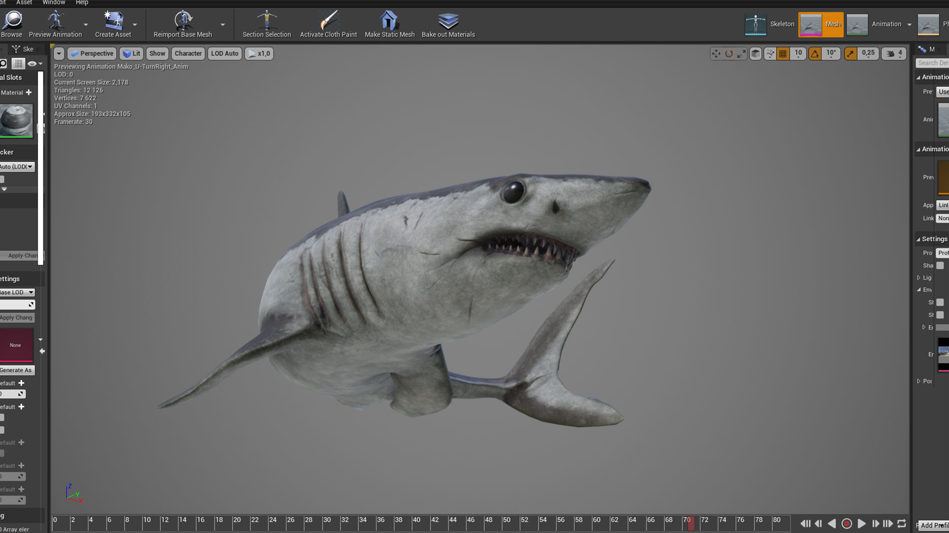 Mako Shark Low-poly 3D model_2