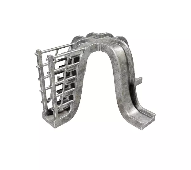 Kids Playground Equipment Low-poly 3D model_0