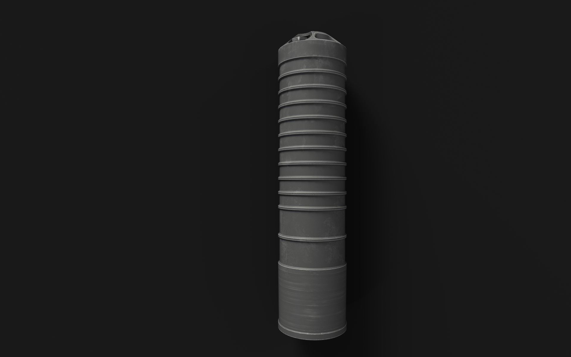 Silencer Hexagon DTKP 762x39 Low-poly 3D model_2