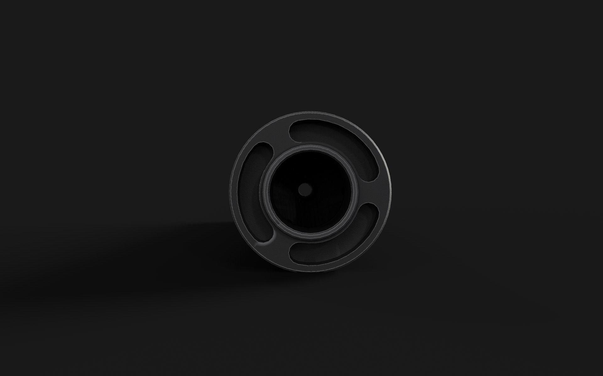 Silencer Hexagon DTKP 762x39 Low-poly 3D model_4