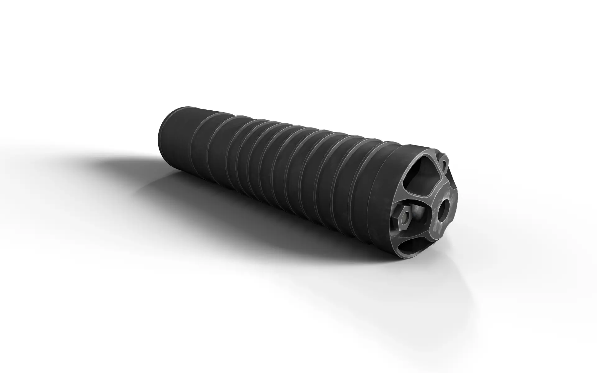 Silencer Hexagon DTKP 762x39 Low-poly 3D model_0