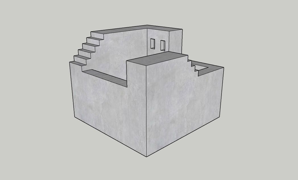 Mini Concrete Box11 3D print model_1