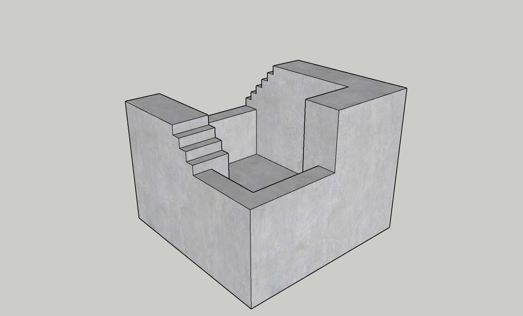 Mini Concrete Box11 3D print model_3