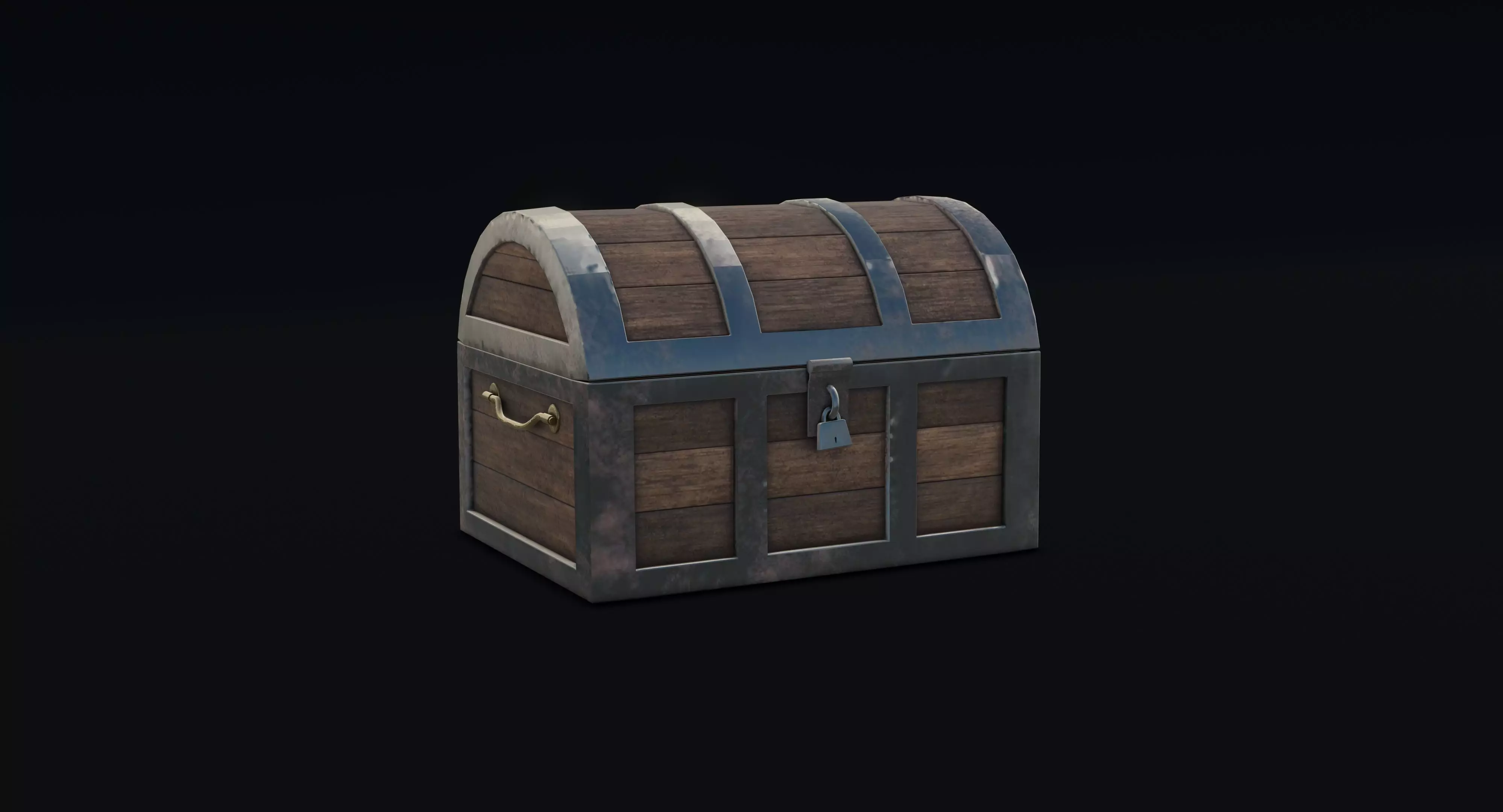 Medieval chest Free 3D model