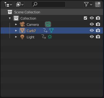 Curb 7 concrete slab 3D model_4