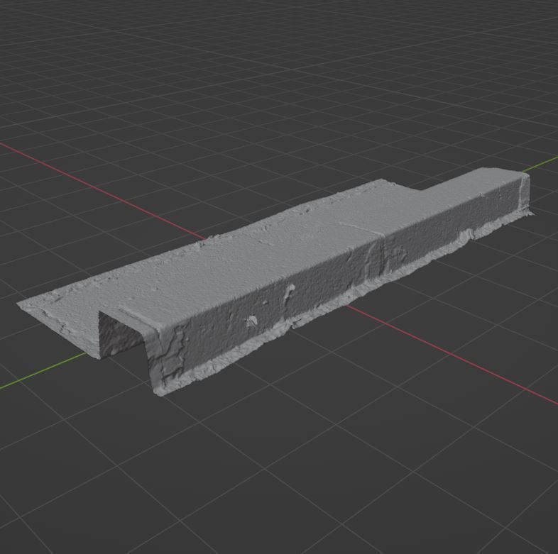 Curb 7 concrete slab 3D model_9
