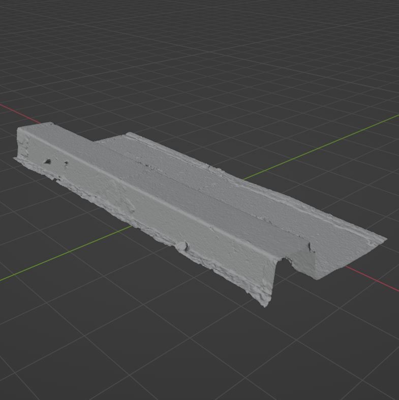 Curb 7 concrete slab 3D model_8