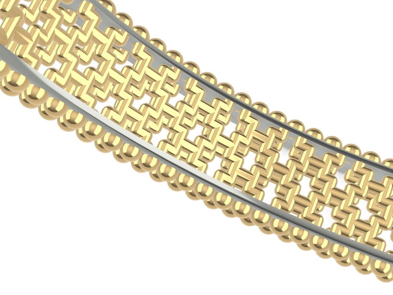 emerald cut elevated ring all parts stl files verified 3D print model_9