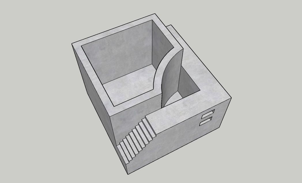 Mini Concrete Box12 3D print model_3