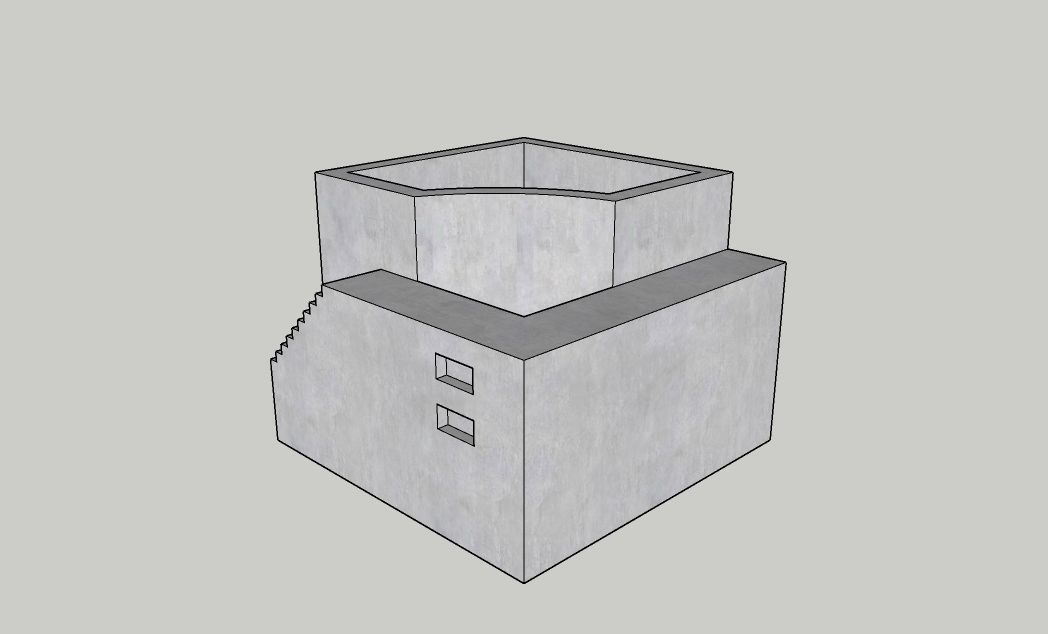 Mini Concrete Box12 3D print model_2