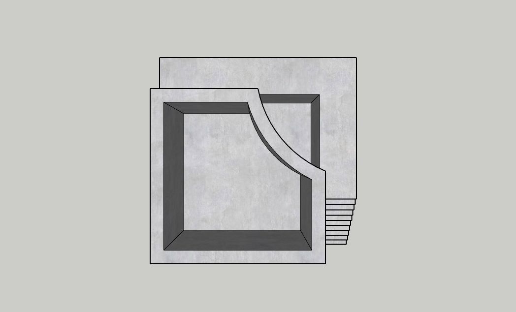 Mini Concrete Box12 3D print model_4