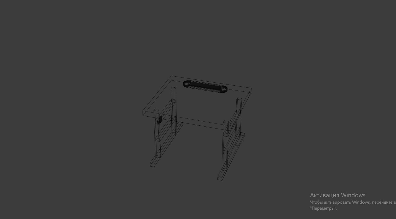 School  desk Free low-poly 3D model_3