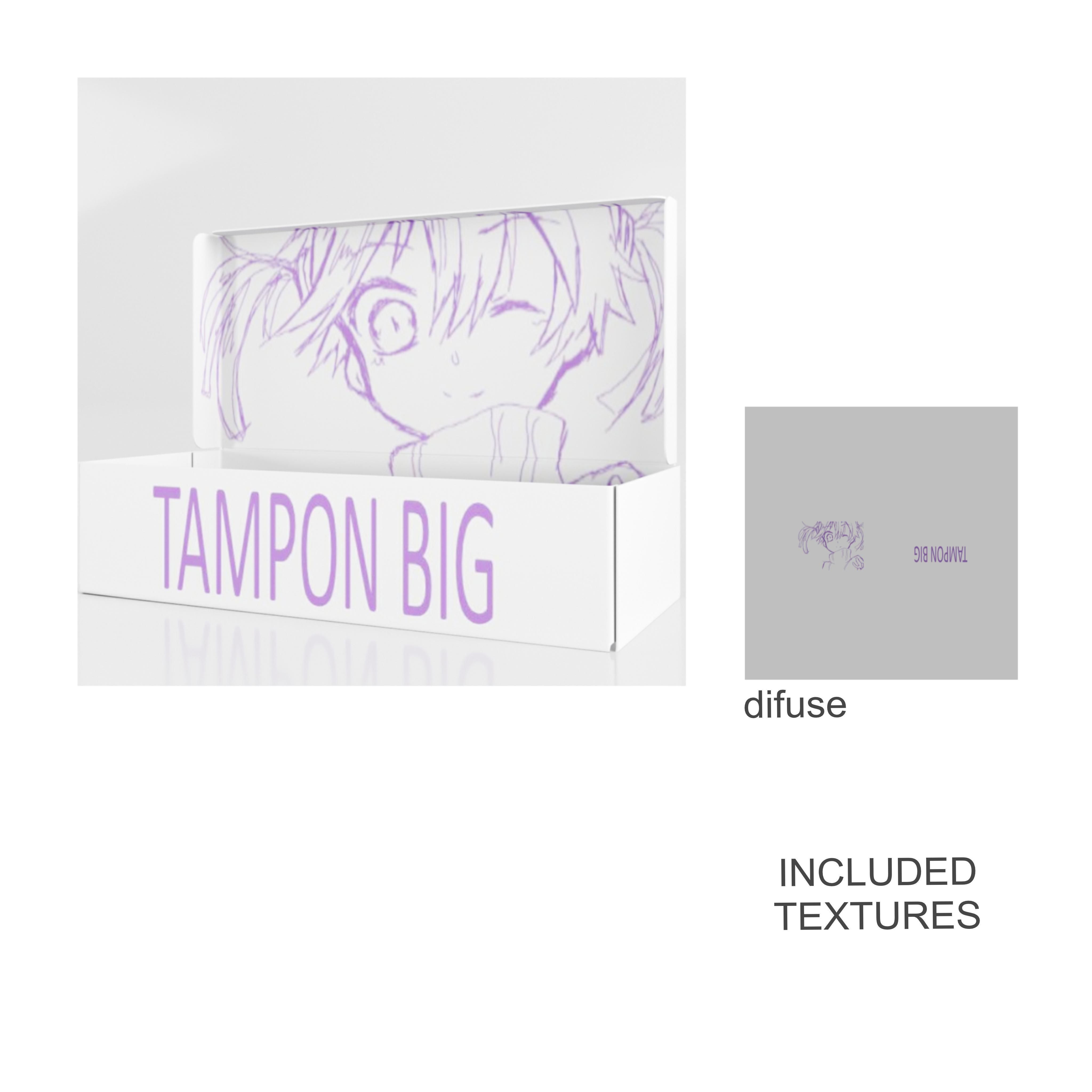 tampon big set 3D model_18