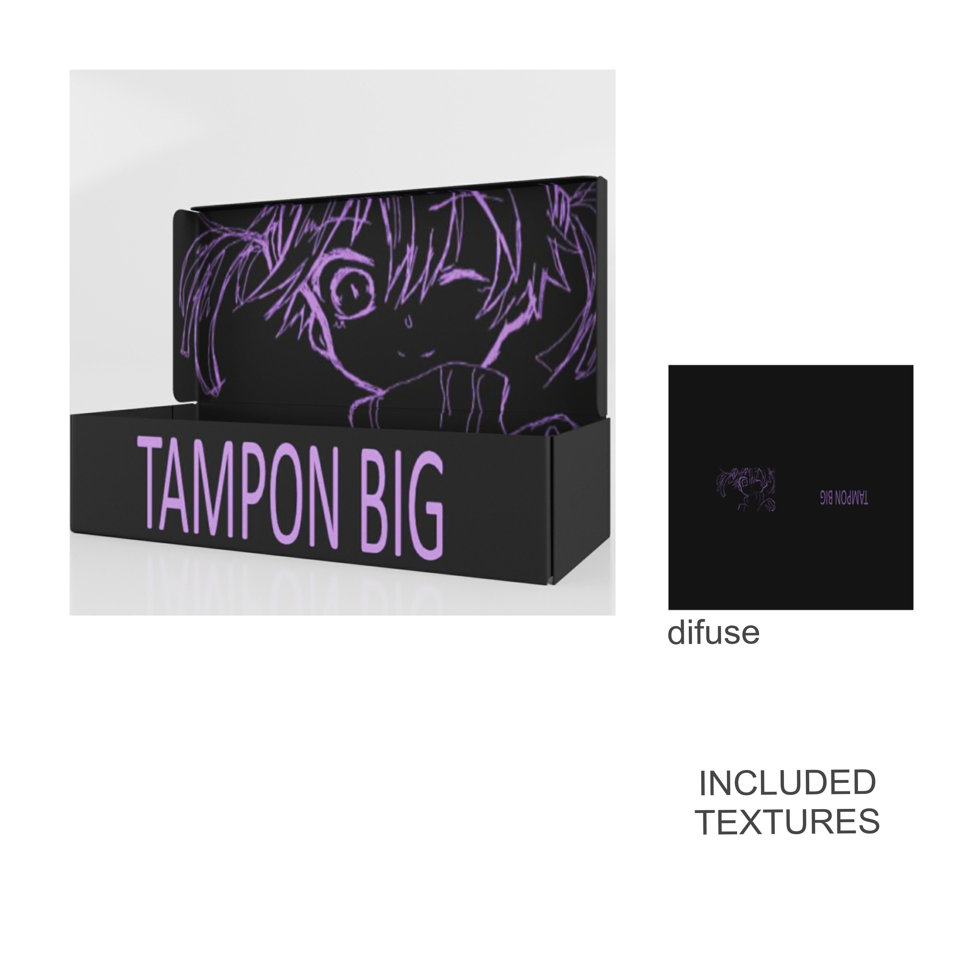 tampon big set 3D model_19
