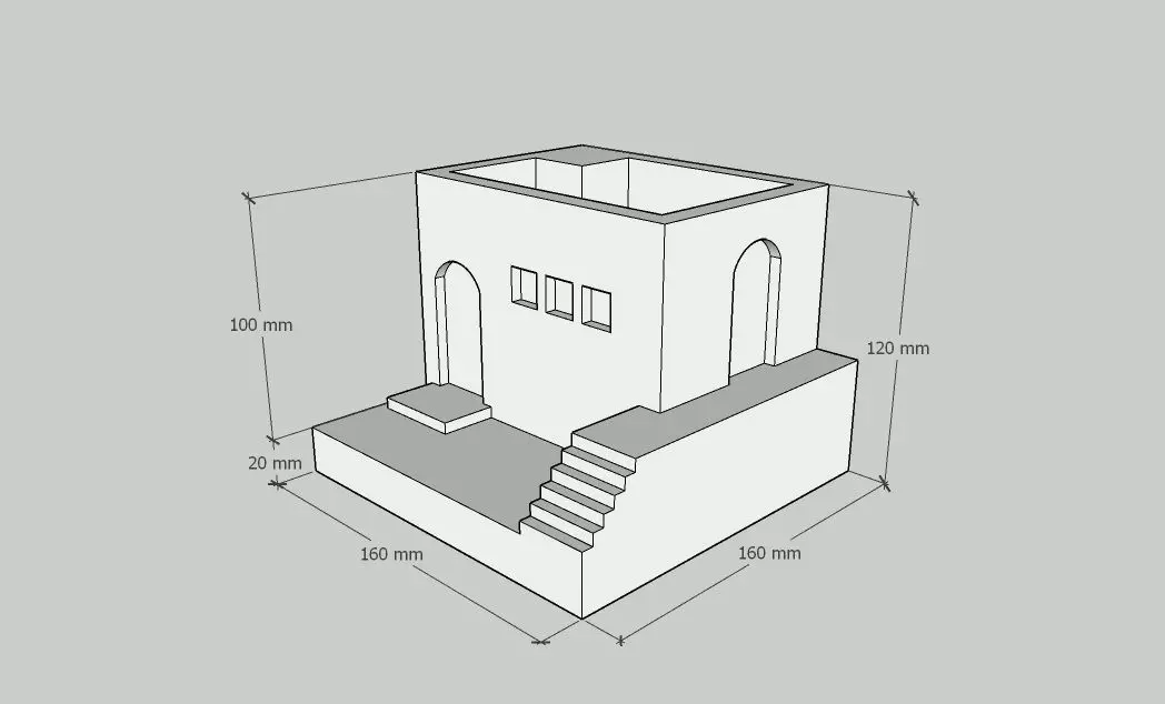 mini concrete box13 3D print model_0
