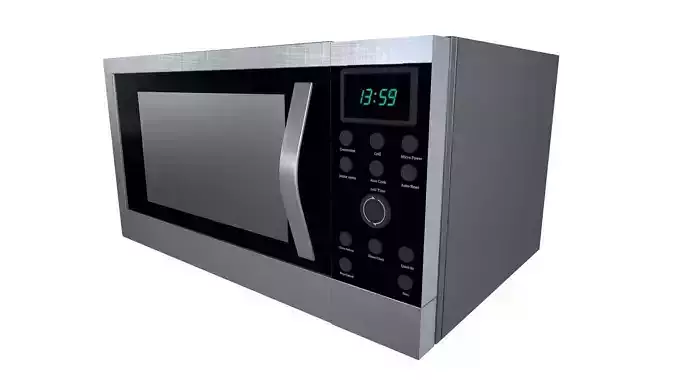 Microwave Oven Low-poly 3d Model