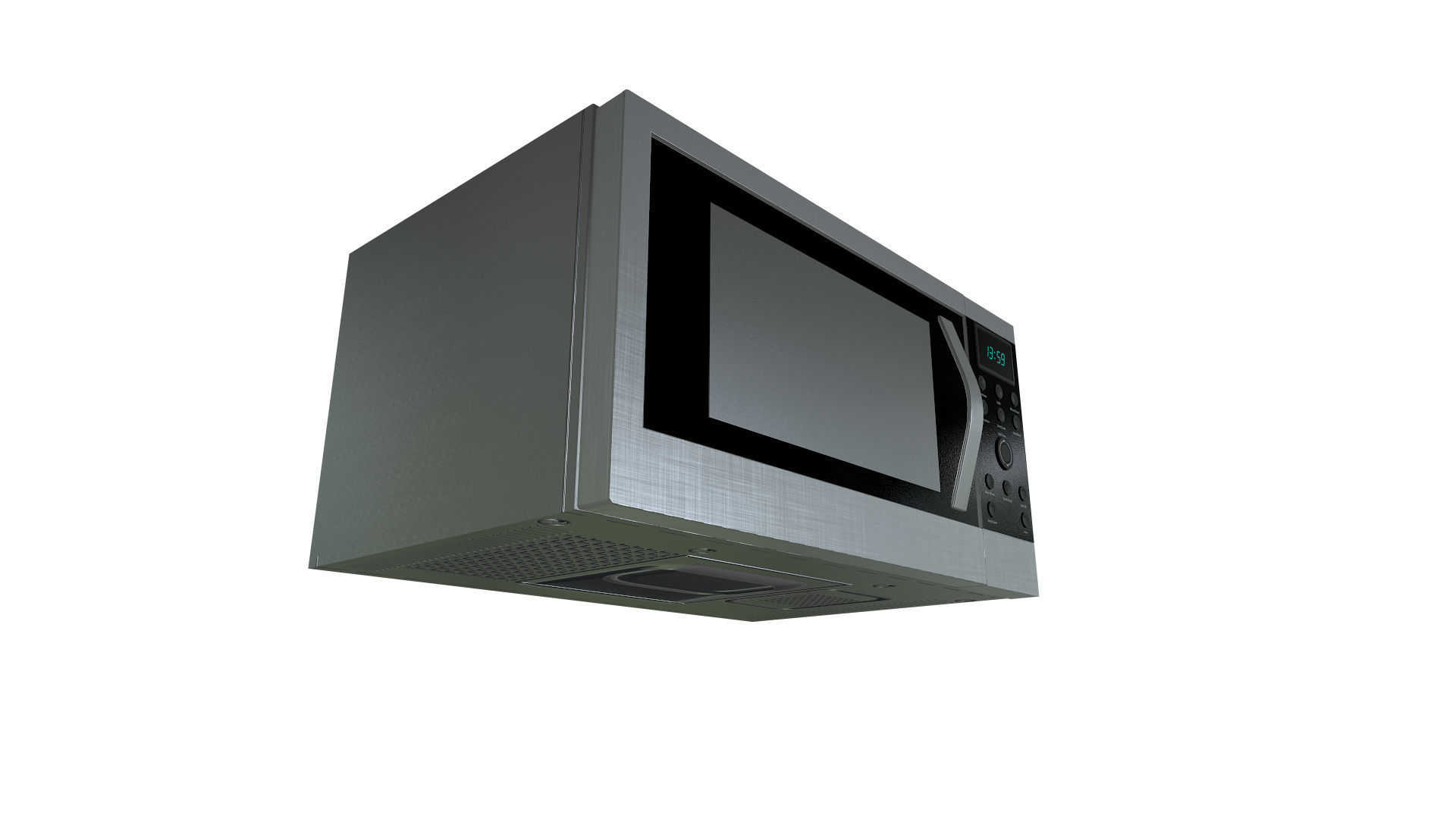 Microwave Oven Low-poly 3d Model Low-poly 3D model_3