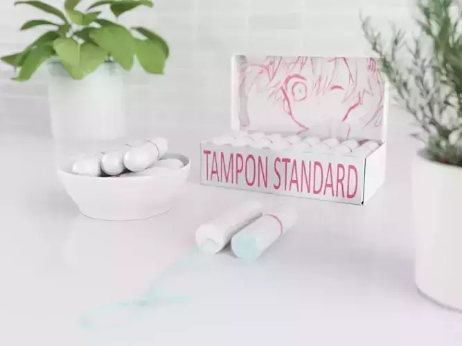 tampon standard set 3D model