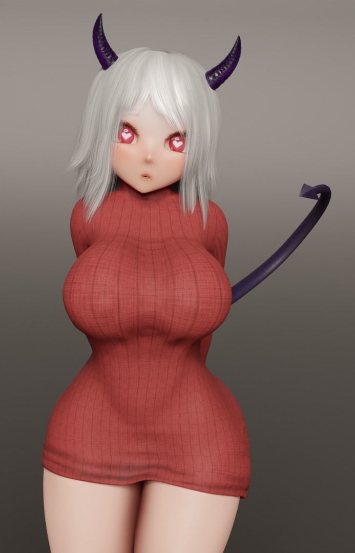 Modeus Helltaker 3D model_3