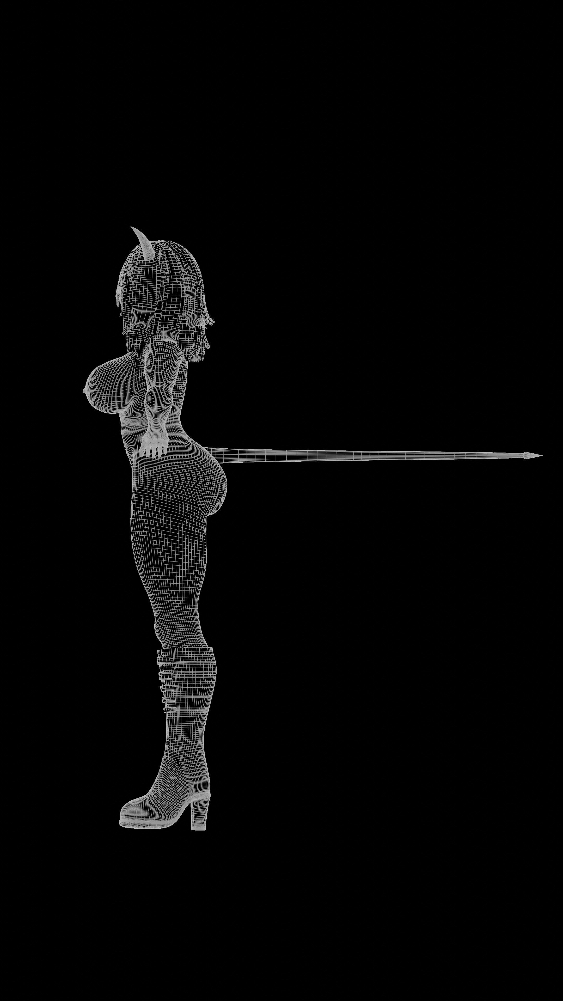 Modeus Helltaker 3D model_9