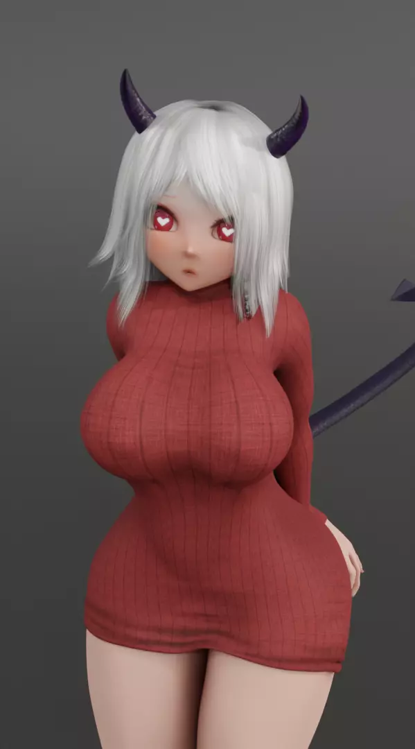 Modeus Helltaker 3D model_0