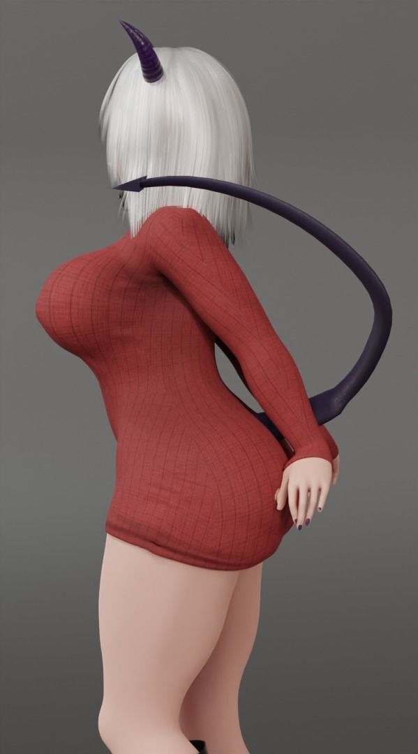 Modeus Helltaker 3D model_4