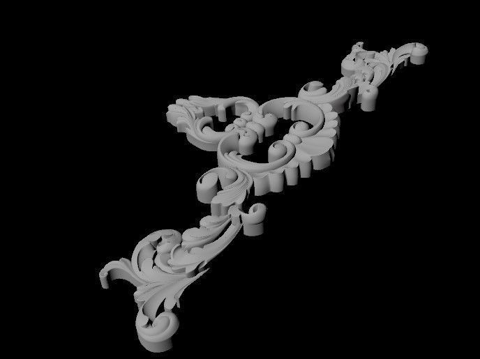 dekor ornate crown 3D model_2