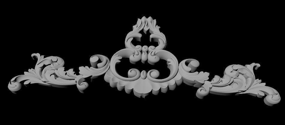 dekor ornate crown 3D model_1