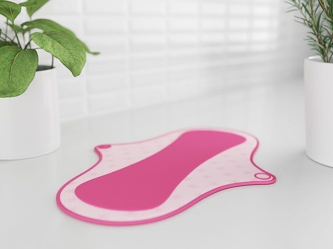 single pantyliner cotton 3D model