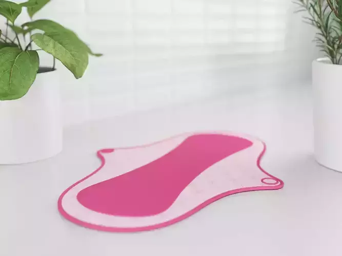 single pantyliner cotton 3D model