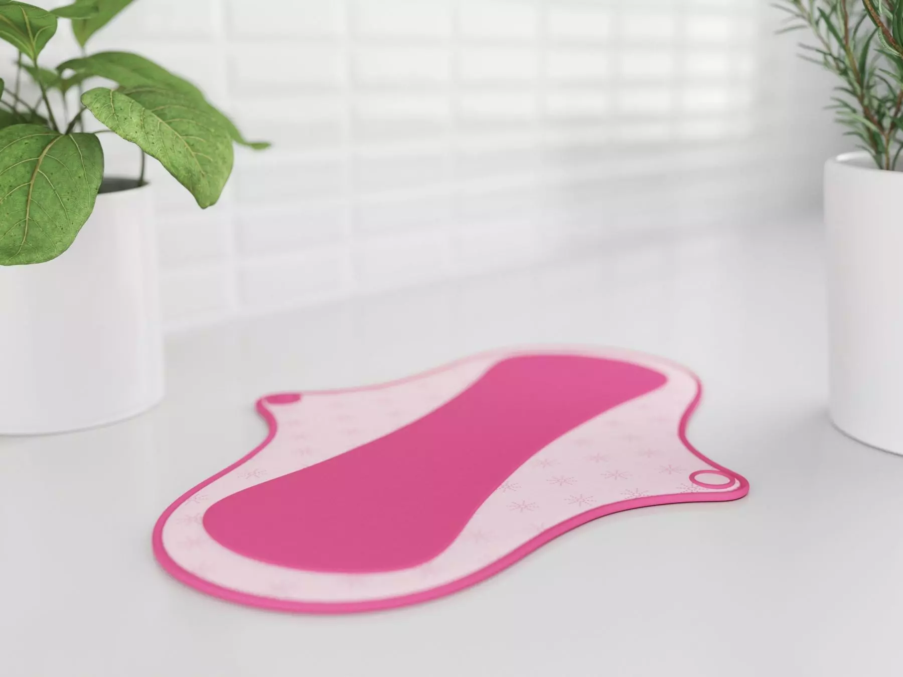 single pantyliner cotton 3D model_0