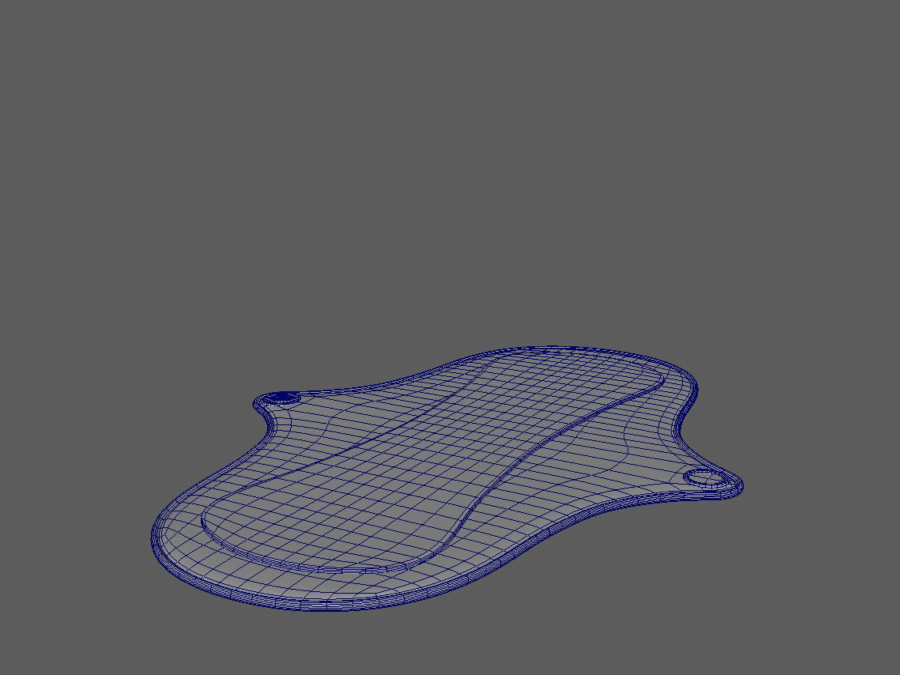 single pantyliner cotton 3D model_4