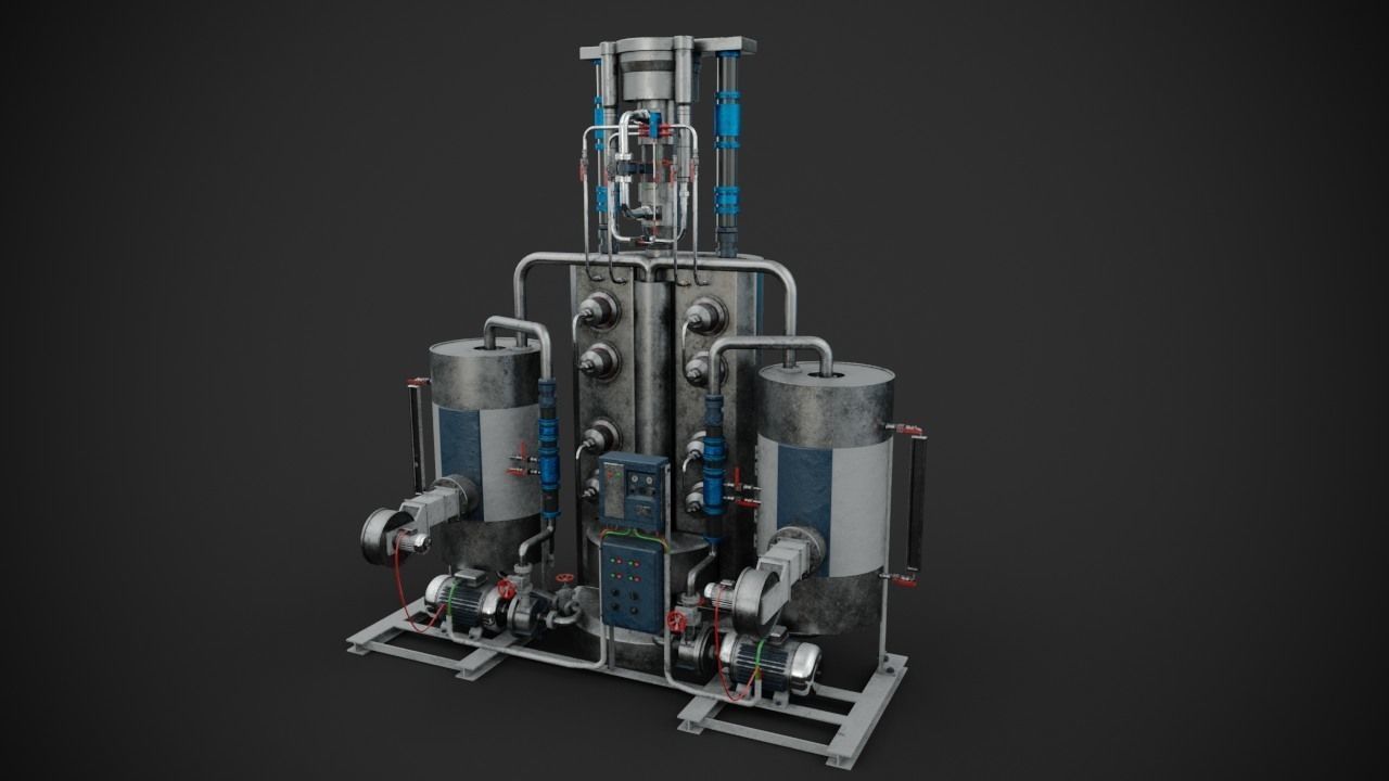 Machinery device 3D model_3