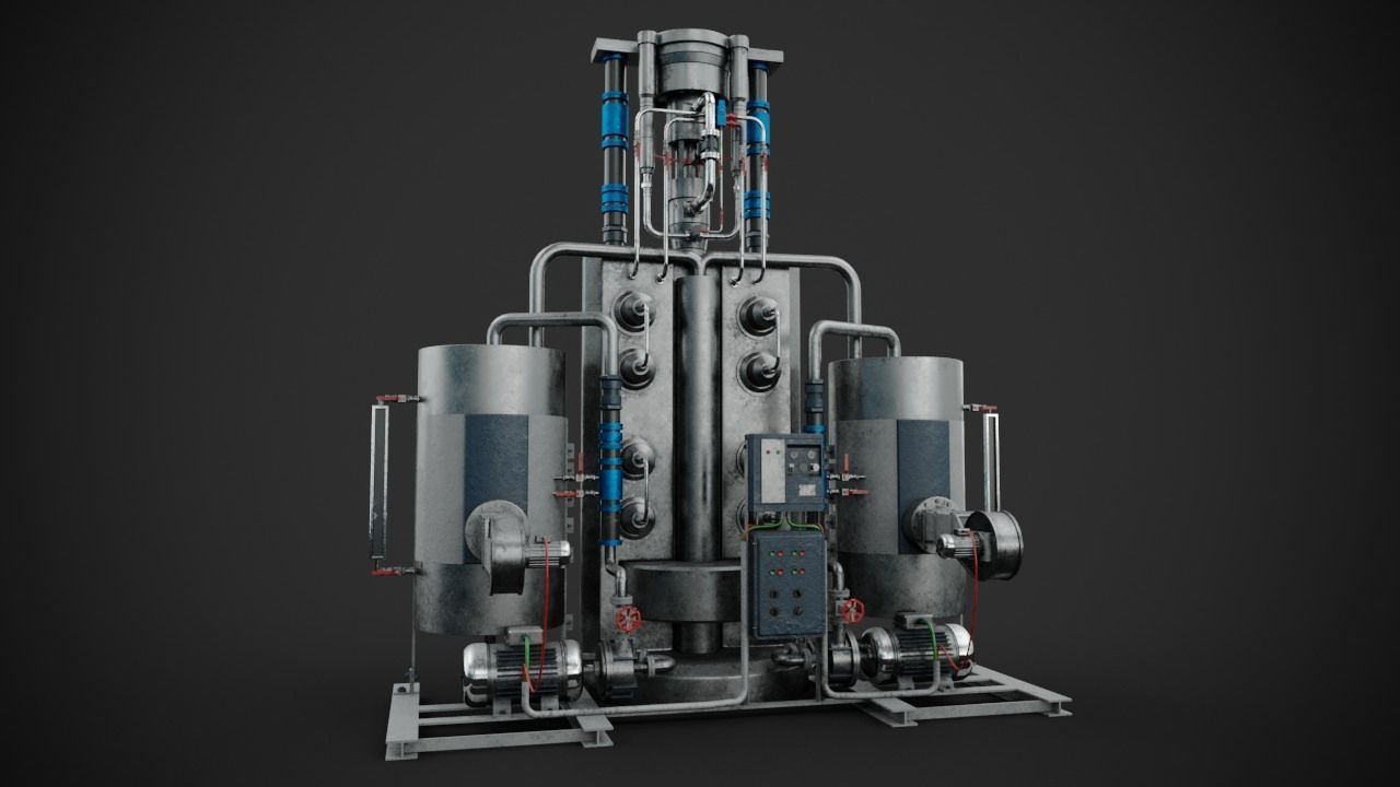 Machinery device 3D model_9
