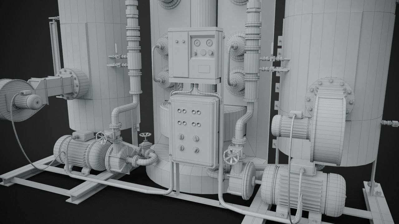 Machinery device 3D model_15