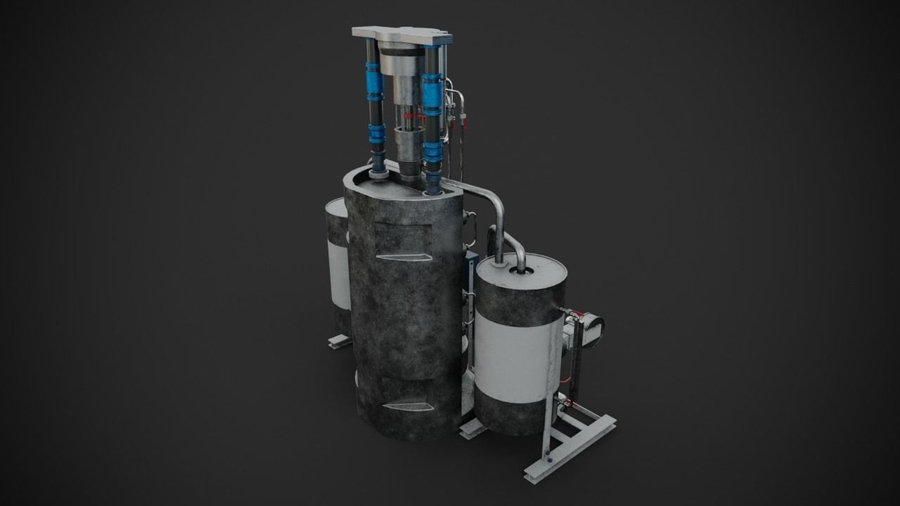 Machinery device 3D model_7